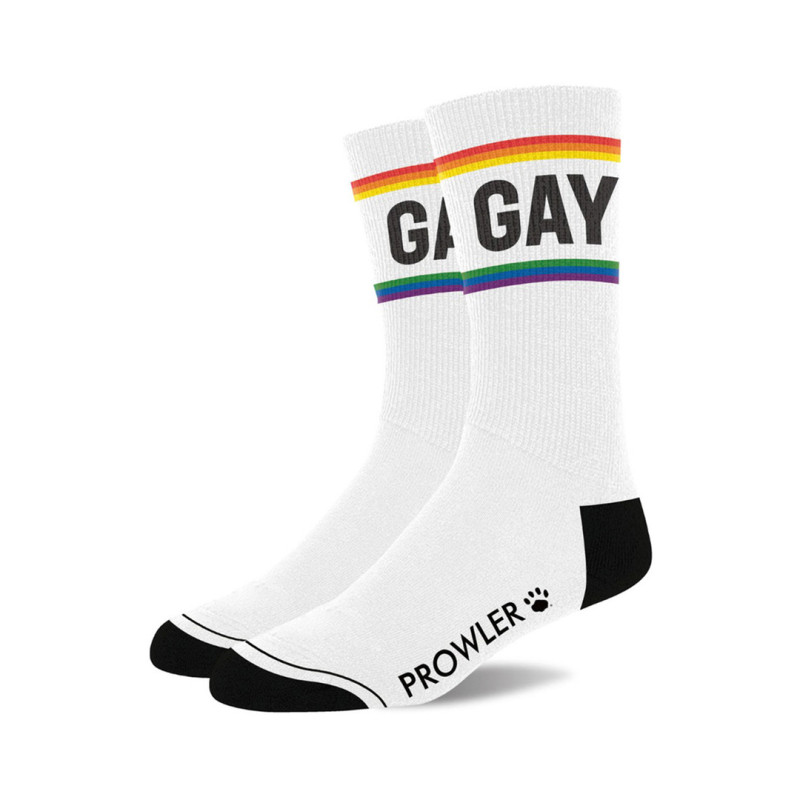Prowler RED Chaussettes Gay Blanc-Rainbow
